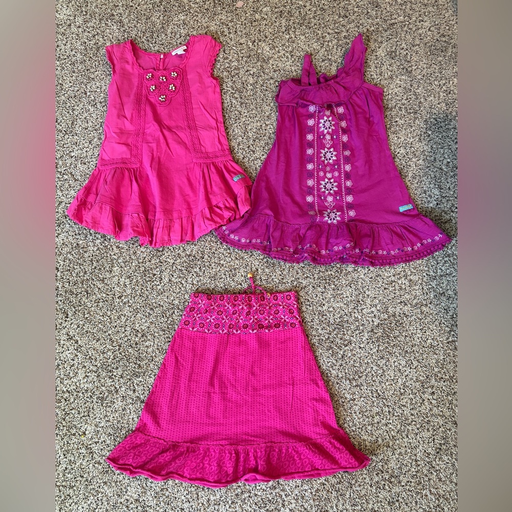 2 naartjie girl’s dresses and skirt